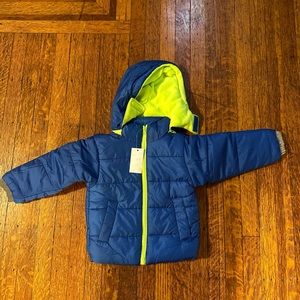 New Operation Warm Lined Removable Hooded Coat Size 2T